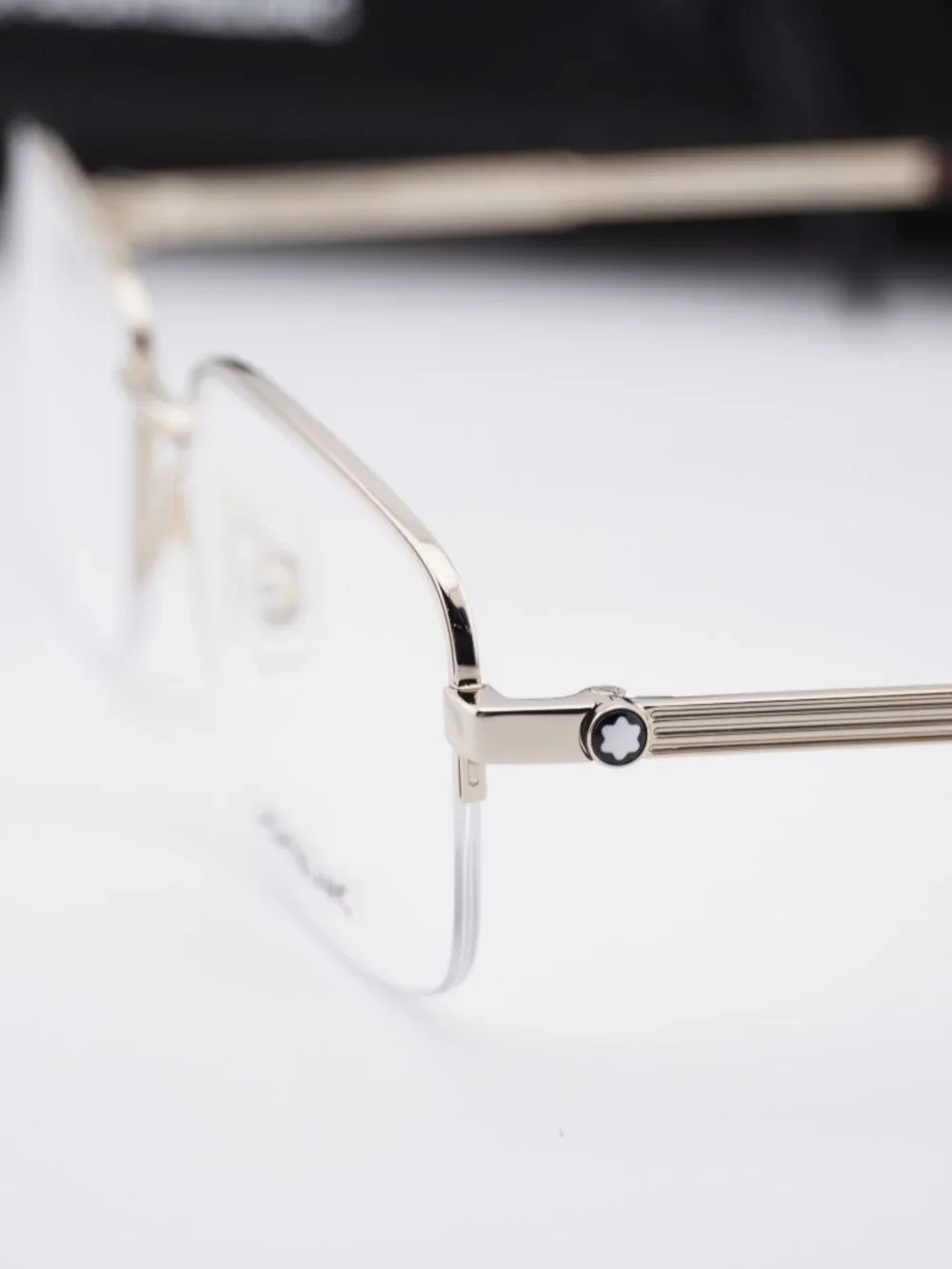 Montblanc MB0028O 005 Rectangle Eyeglasses 58mm – Gold